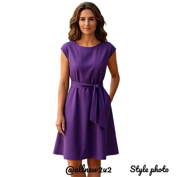 Dresses & Skirts - Women’s Fit & Flare Purple Elegant Dress Size XL